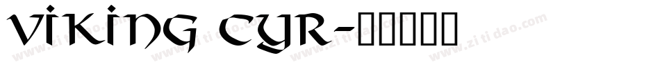 Viking Cyr字体转换
